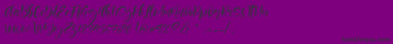 Berlins-Schriftart – Schwarze Schriften auf violettem Hintergrund