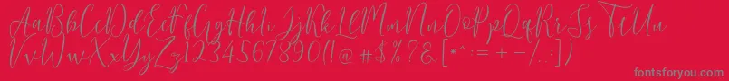 Шрифт Berlinsa Script – серые шрифты на красном фоне