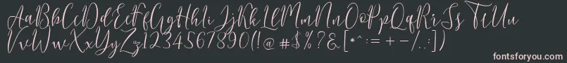 fuente Berlinsa Script – Fuentes Rosadas Sobre Fondo Negro