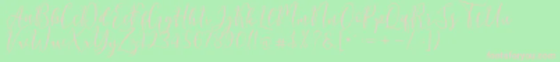 fuente Berlinsa Script – Fuentes Rosadas Sobre Fondo Verde