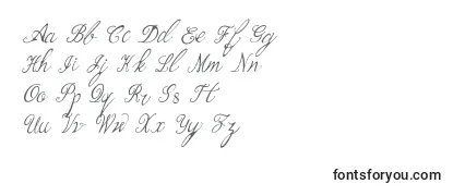 Fuente Bernadine Script Italic