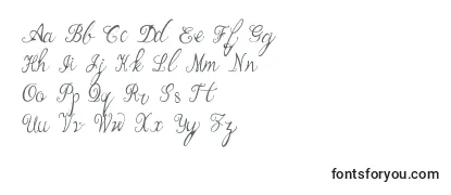 Schriftart Bernadine Script