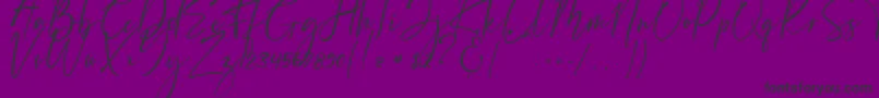 Bernaillo-Schriftart – Schwarze Schriften auf violettem Hintergrund