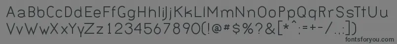 Шрифт BERNN    – чёрные шрифты на сером фоне