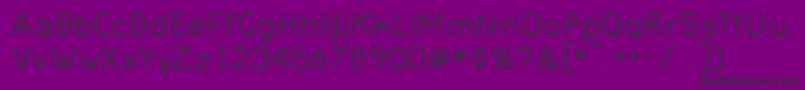 BERNN   -Schriftart – Schwarze Schriften auf violettem Hintergrund
