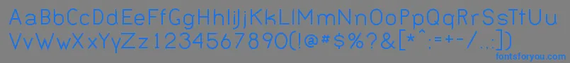 Шрифт BERNN    – синие шрифты на сером фоне