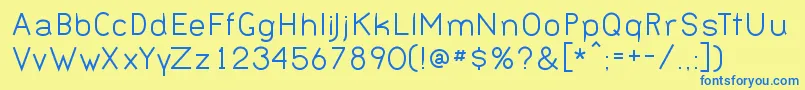 BERNN    Font – Blue Fonts on Yellow Background