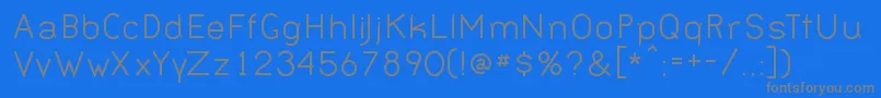BERNN   -Schriftart – Graue Schriften auf blauem Hintergrund