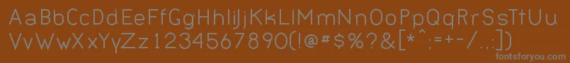 Шрифт BERNN    – серые шрифты на коричневом фоне