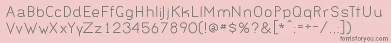 BERNN   -Schriftart – Graue Schriften auf rosa Hintergrund