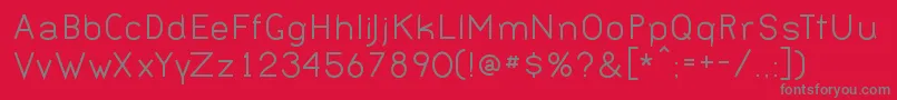 Шрифт BERNN    – серые шрифты на красном фоне