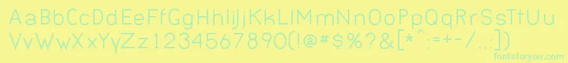BERNN    Font – Green Fonts on Yellow Background