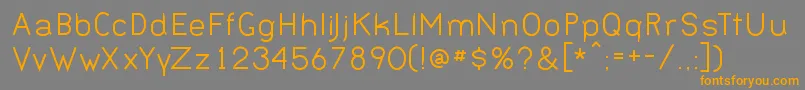 Шрифт BERNN    – оранжевые шрифты на сером фоне