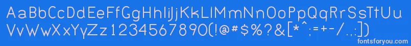 BERNN    Font – Pink Fonts on Blue Background