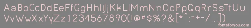 Шрифт BERNN    – розовые шрифты на сером фоне