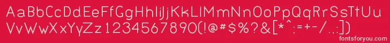 BERNN   -Schriftart – Rosa Schriften auf rotem Hintergrund