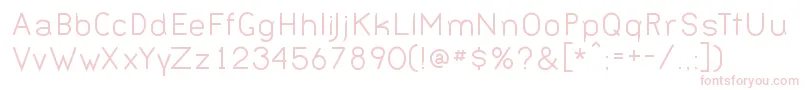 Шрифт BERNN    – розовые шрифты на белом фоне