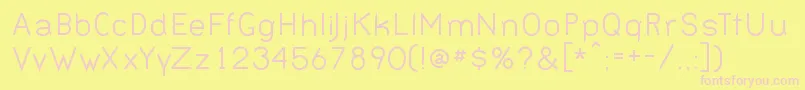 BERNN    Font – Pink Fonts on Yellow Background