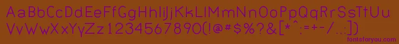 BERNN   -fontti – violetit fontit ruskealla taustalla