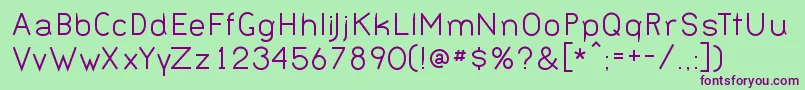 BERNN    Font – Purple Fonts on Green Background