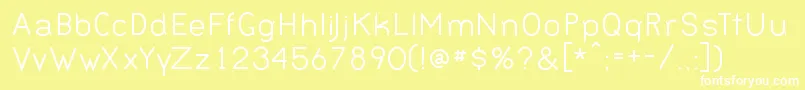 Шрифт BERNN    – белые шрифты на жёлтом фоне