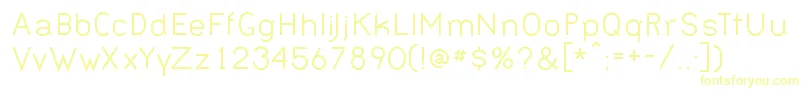 Шрифт BERNN    – жёлтые шрифты на белом фоне