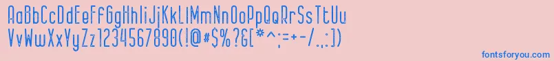 Bernound Rough Font – Blue Fonts on Pink Background