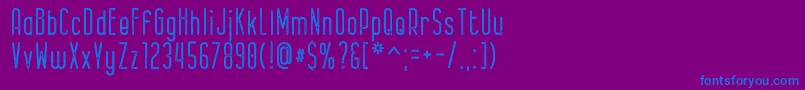 Bernound Rough Font – Blue Fonts on Purple Background