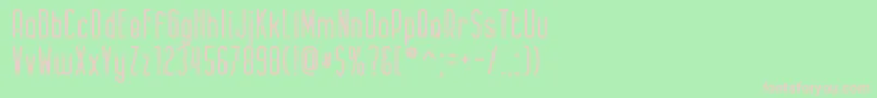 Bernound Rough-fontti – vaaleanpunaiset fontit vihreällä taustalla