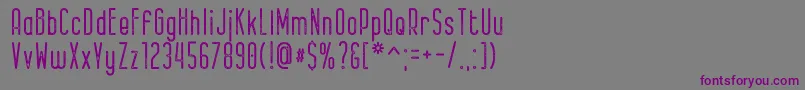 Шрифт Bernound Rough – фиолетовые шрифты на сером фоне