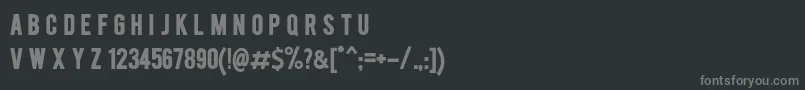 Шрифт BERRYBOLD – серые шрифты на чёрном фоне