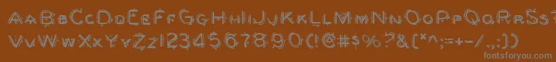 berserker Font – Gray Fonts on Brown Background