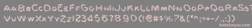 berserker Font – Pink Fonts on Gray Background
