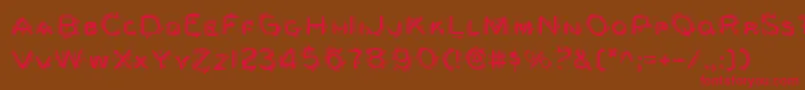 Шрифт berserker – красные шрифты на коричневом фоне