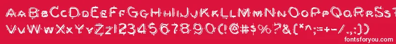 berserker Font – White Fonts on Red Background