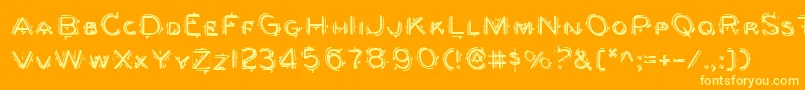 fuente berserker – Fuentes Amarillas Sobre Fondo Naranja