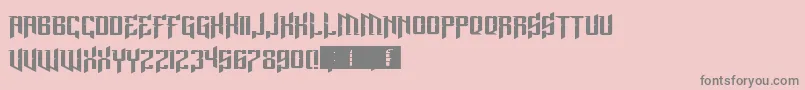 LordJuusaiRises Font – Gray Fonts on Pink Background