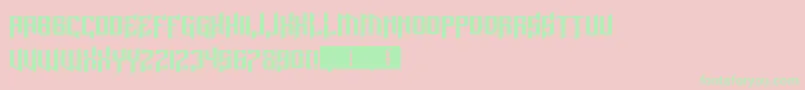 LordJuusaiRises Font – Green Fonts on Pink Background