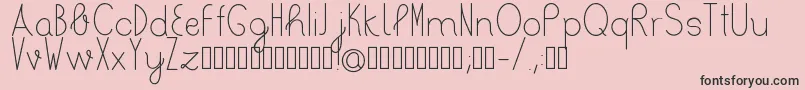 Bertica Regular Font – Black Fonts on Pink Background
