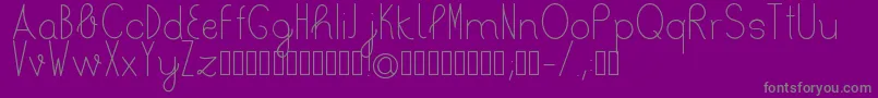 Bertica Regular Font – Gray Fonts on Purple Background