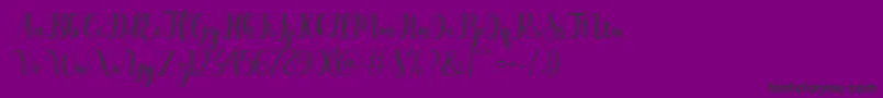 bertilda Font – Black Fonts on Purple Background