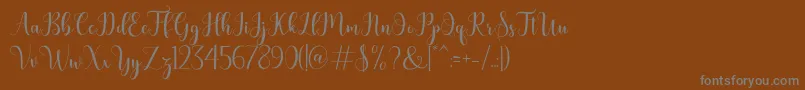Шрифт bertilda – серые шрифты на коричневом фоне