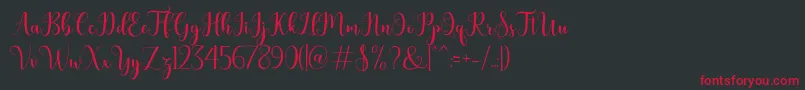 Шрифт bertilda – красные шрифты на чёрном фоне