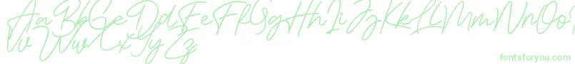 Bessita Handwriting Free-Schriftart – Grüne Schriften