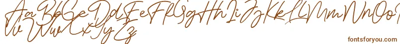 Bessita Handwriting Free Font – Brown Fonts on White Background