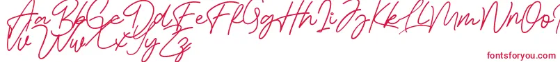 Шрифт Bessita Handwriting Free – красные шрифты