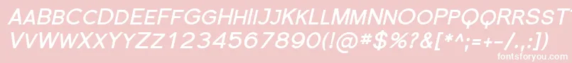 SfflorencesansscBolditalic Font – White Fonts on Pink Background