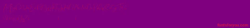 Best Deals Font – Red Fonts on Purple Background