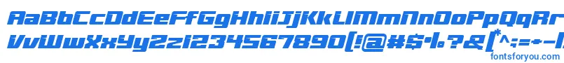 フォントBEST IN CLASS – 白い背景に青い文字