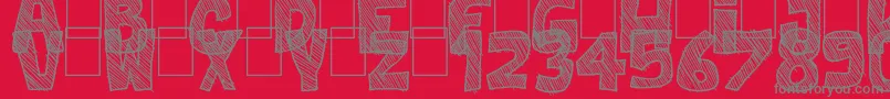 フォントBest Prices – 赤い背景に灰色の文字